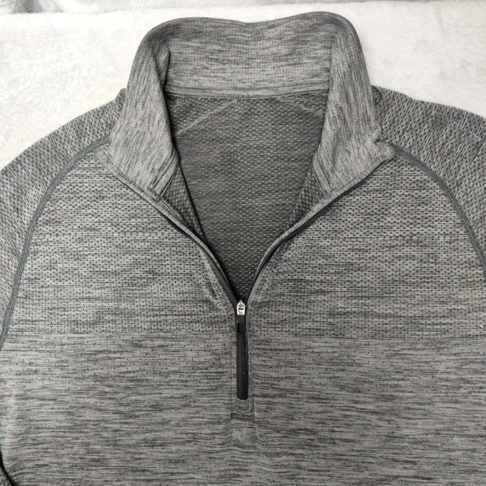 Lululemon Pullover Womens‎ Large Gray Swiftly Tech Quarter Zip Long Sleeve Golf
